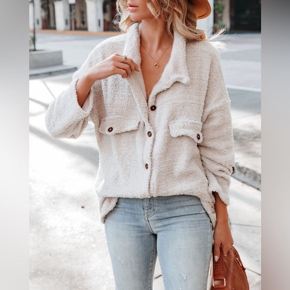 NWOT Boucle Shacket - Picture 1 of 4